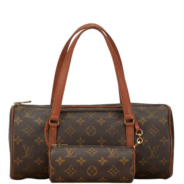 ルイ ヴィトン モノグラム パピヨン30 ハンドバッグ M51385 ブラウン PVC レザー レディース LOUIS VUITTON 【中古】