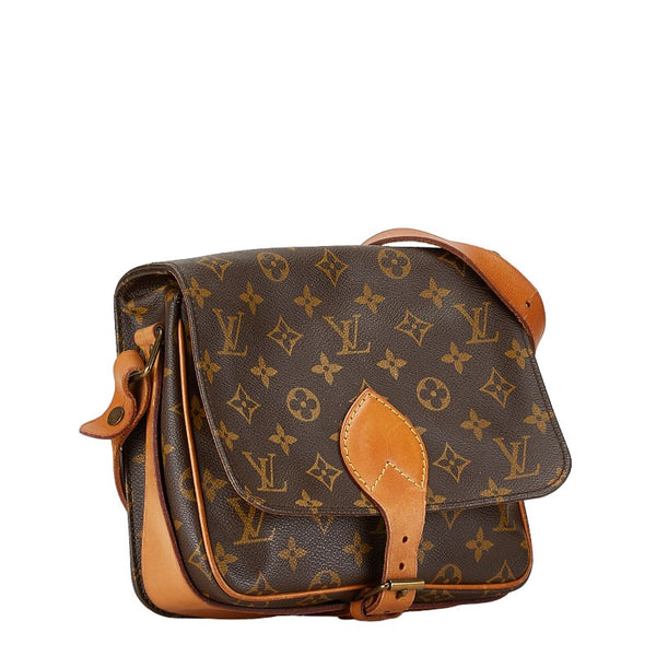 ルイ ヴィトン モノグラム カルトシエールMM 斜め掛け ショルダーバッグ M51253 ブラウン PVC レザー レディース LOUIS VUITTON 【中古】
