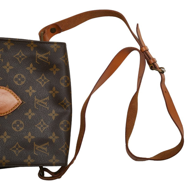 ルイ ヴィトン モノグラム カルトシエールMM 斜め掛け ショルダーバッグ M51253 ブラウン PVC レザー レディース LOUIS VUITTON 【中古】