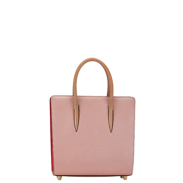 クリスチャンルブタン スタッズ パロマ スモール ハンドバッグ ショルダーバッグ 2WAY ピンク レザー パテントレザー レディース Christian Louboutin 【中古】