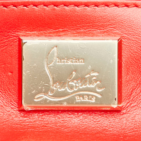 クリスチャンルブタン スタッズ パロマ スモール ハンドバッグ ショルダーバッグ 2WAY ピンク レザー パテントレザー レディース Christian Louboutin 【中古】