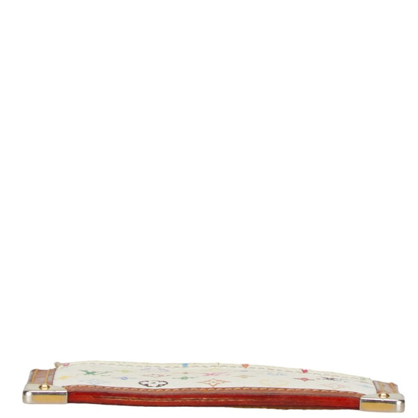 ルイ ヴィトン モノグラム マルチカラー ポシェット クレ コインケース M92655 ホワイト PVC レザー レディース LOUIS VUITTON 【中古】