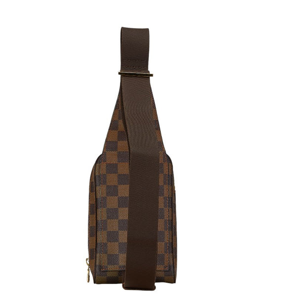 ルイ ヴィトン ダミエ ジェロニモス ボディバッグ ウエストバッグ Ｎ51994 ブラウン PVC レザー レディース LOUIS VUITTON 【中古】