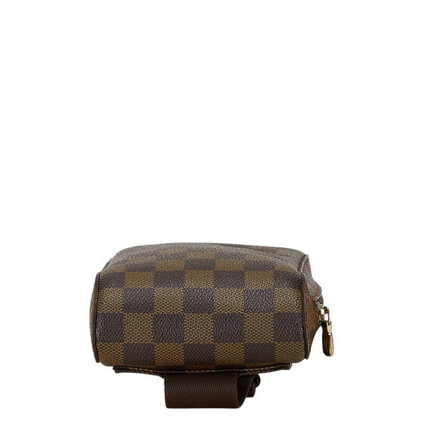 ルイ ヴィトン ダミエ ジェロニモス ボディバッグ ウエストバッグ Ｎ51994 ブラウン PVC レザー レディース LOUIS VUITTON 【中古】