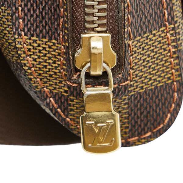 ルイ ヴィトン ダミエ ジェロニモス ボディバッグ ウエストバッグ Ｎ51994 ブラウン PVC レザー レディース LOUIS VUITTON 【中古】