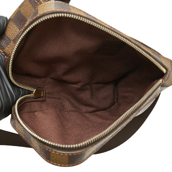 ルイ ヴィトン ダミエ ジェロニモス ボディバッグ ウエストバッグ Ｎ51994 ブラウン PVC レザー レディース LOUIS VUITTON 【中古】