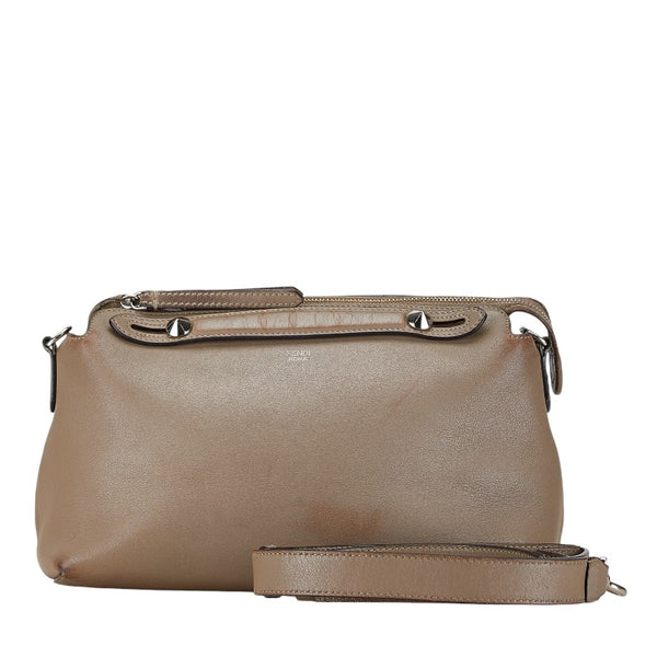 フェンディ バイザウェイ ハンドバッグ ショルダーバッグ 2WAY 8BL146 グレー レザー レディース FENDI 【中古】
