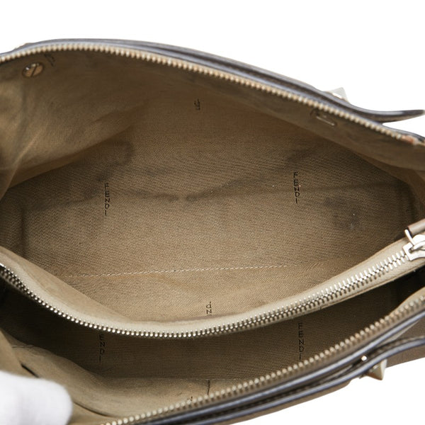 フェンディ バイザウェイ ハンドバッグ ショルダーバッグ 2WAY 8BL146 グレー レザー レディース FENDI 【中古】