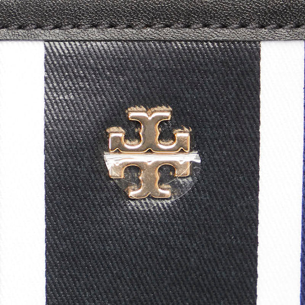 トリーバーチ ジェミニリンク ハンドバッグ ショルダーバッグ 2WAY ブラック ホワイト PVC レザー レディース Tory Burch 【中古】
