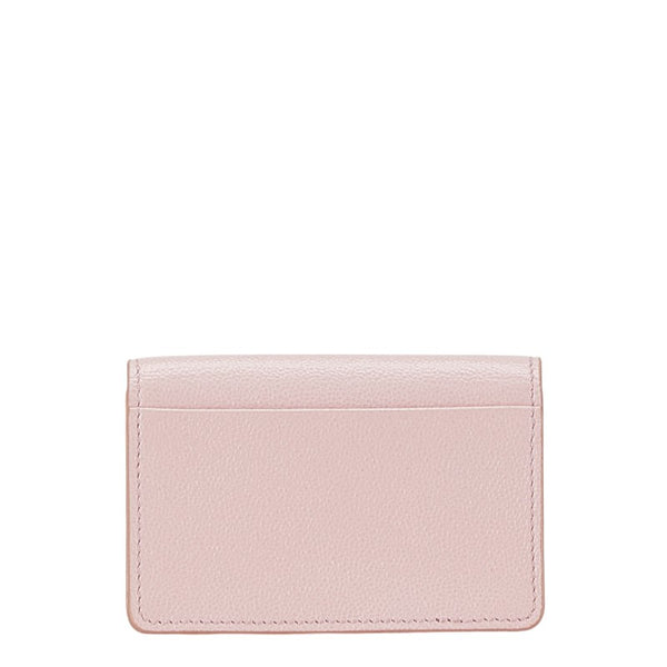 トッズ 二つ折り財布 コンパクトウォレット ピンク レザー レディース TOD’S 【中古】