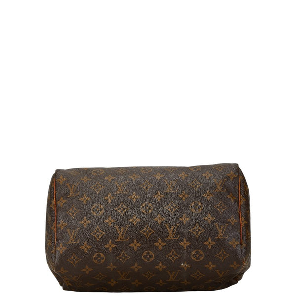 ルイ ヴィトン モノグラム スピーディ30 ハンドバッグ M41526 ブラウン PVC レザー レディース LOUIS VUITTON 【中古】