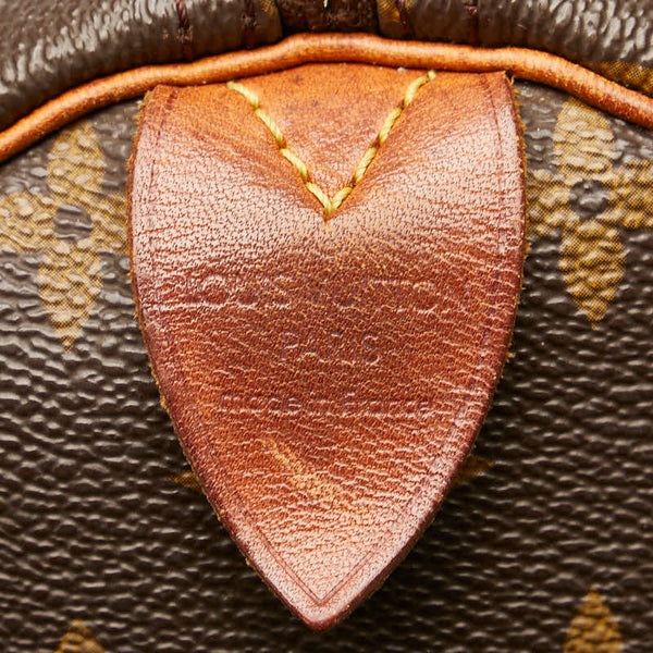 ルイ ヴィトン モノグラム スピーディ30 ハンドバッグ M41526 ブラウン PVC レザー レディース LOUIS VUITTON 【中古】