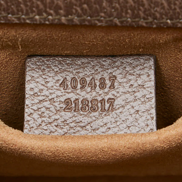 グッチ GGスプリーム ティアン 斜め掛け チェーン ショルダーバッグ 409487 ベージュ PVC レザー レディース GUCCI 【中古】