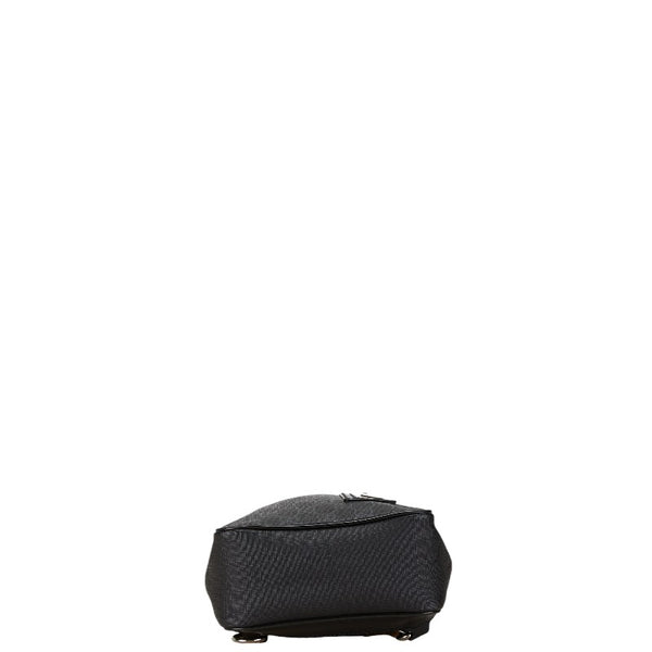 グッチ GGスプリーム ウエストバッグ ボディバッグ ショルダーバッグ 478325 ブラック PVC レザー レディース GUCCI 【中古】