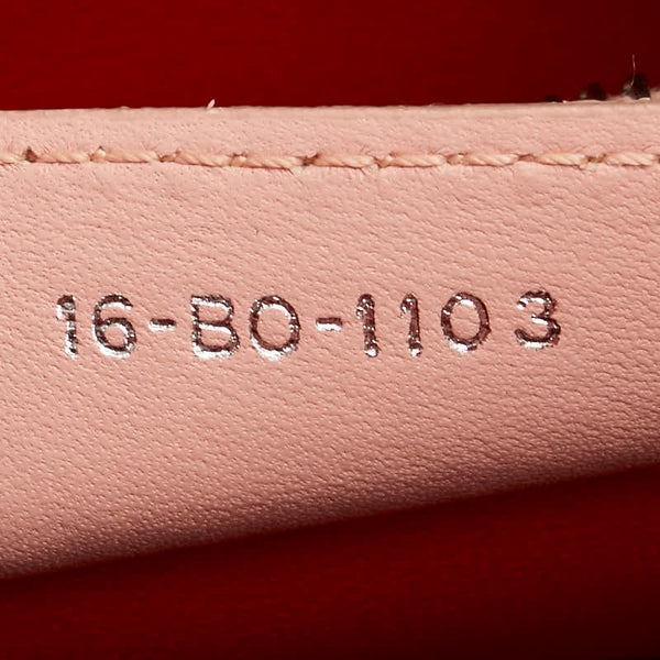 ディオール カナージュ レディディオール  ハンドバッグ ショルダーバッグ 2WAY ピンク オレンジ レザー レディース Dior 【中古】