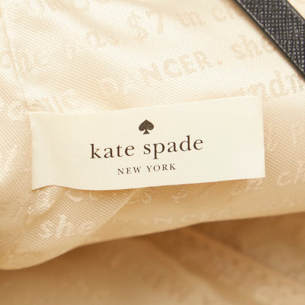 ケイトスペード ロゴ レオパード柄 ハンドバッグ ショルダーバッグ 2WAY ブラウン アイボリー ブラック PVC レザー レディース Kate Spade 【中古】