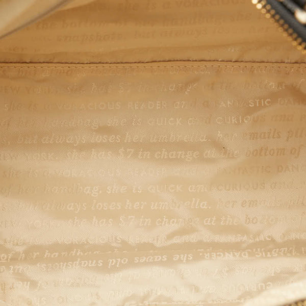 ケイトスペード ロゴ レオパード柄 ハンドバッグ ショルダーバッグ 2WAY ブラウン アイボリー ブラック PVC レザー レディース Kate Spade 【中古】