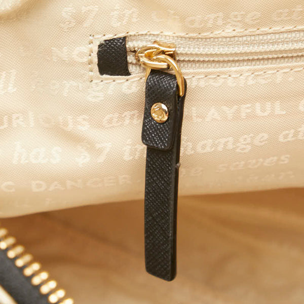 ケイトスペード ロゴ レオパード柄 ハンドバッグ ショルダーバッグ 2WAY ブラウン アイボリー ブラック PVC レザー レディース Kate Spade 【中古】