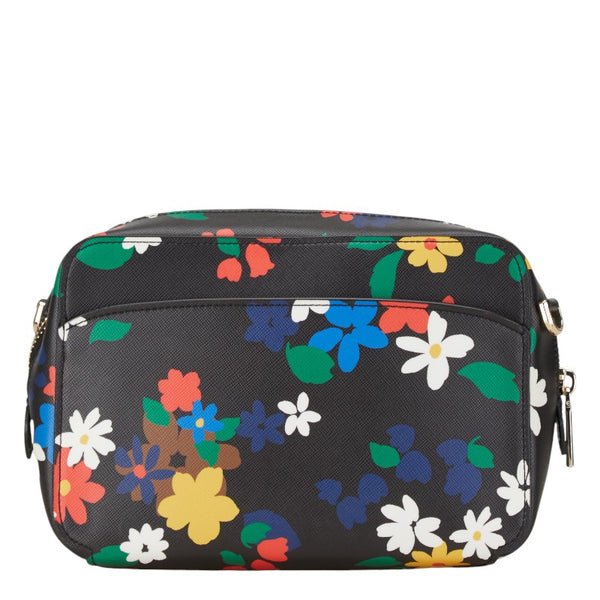 ケイトスペード ローリン セーリング フローラル ショルダーバッグ ブラック マルチカラー PVC レザー レディース Kate Spade 【中古】