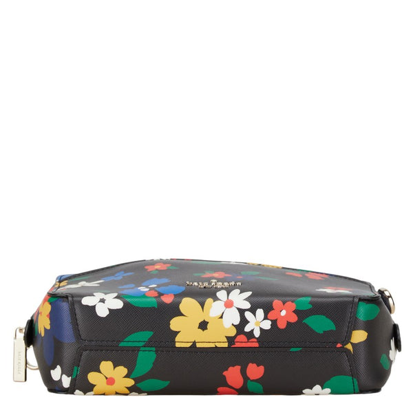 ケイトスペード ローリン セーリング フローラル ショルダーバッグ ブラック マルチカラー PVC レザー レディース Kate Spade 【中古】
