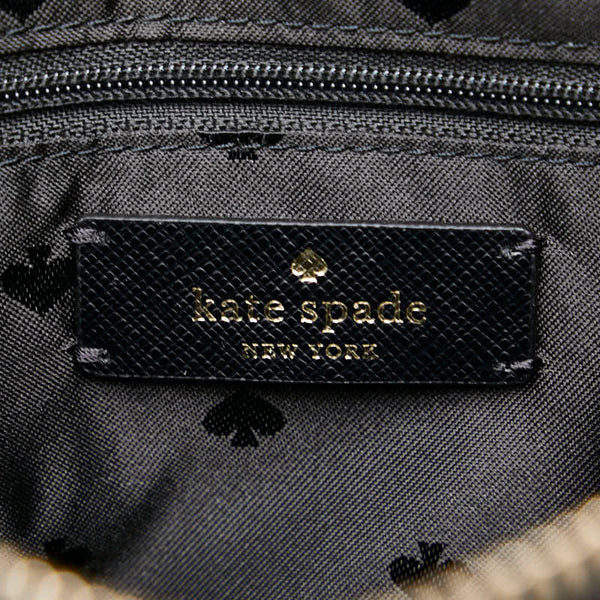 ケイトスペード ローリン セーリング フローラル ショルダーバッグ ブラック マルチカラー PVC レザー レディース Kate Spade 【中古】