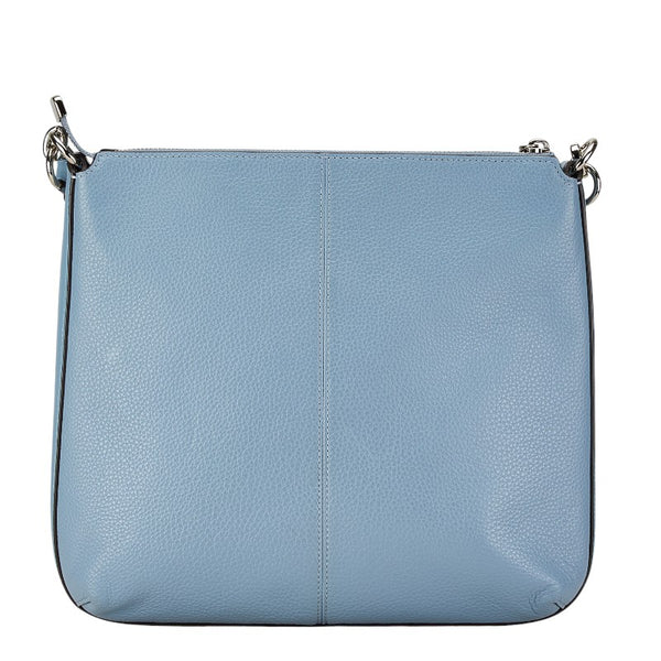 コーチ 斜め掛け ショルダーバッグ ライトブルー レザー レディース COACH 【中古】