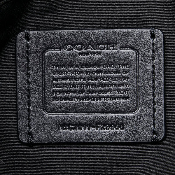 コーチ シグネチャー トートバッグ F29968 ブラック キャンバス レザー レディース COACH 【中古】