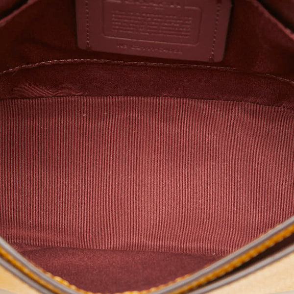 コーチ ホース アンド キャリッジ 斜め掛け ショルダーバッグ C4058 イエロー レザー レディース COACH 【中古】