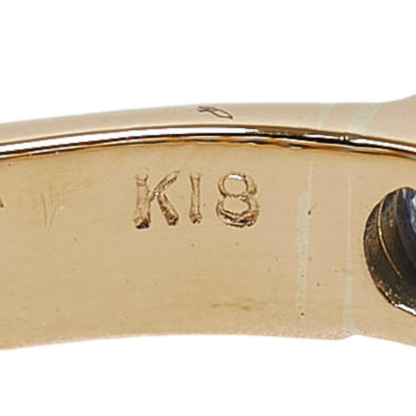 ノーブランド K18YG イエローゴールド サファイア2.0ct エタニティ リング 指輪 レディース no brand 8.5号 【中古】