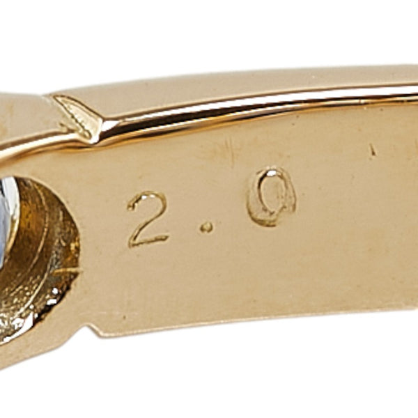 ノーブランド K18YG イエローゴールド サファイア2.0ct エタニティ リング 指輪 レディース no brand 8.5号 【中古】