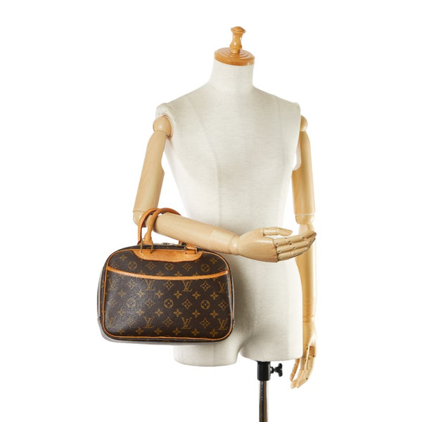 ルイ ヴィトン モノグラム トゥルーヴィル ハンドバッグ M42228 ブラウン PVC レザー レディース LOUIS VUITTON 【中古】