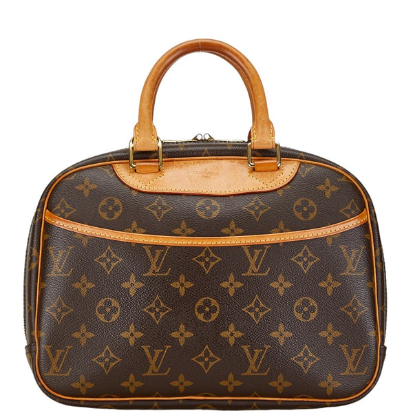 ルイ ヴィトン モノグラム トゥルーヴィル ハンドバッグ M42228 ブラウン PVC レザー レディース LOUIS VUITTON 【中古】