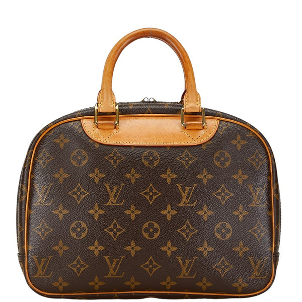 ルイ ヴィトン モノグラム トゥルーヴィル ハンドバッグ M42228 ブラウン PVC レザー レディース LOUIS VUITTON 【中古】