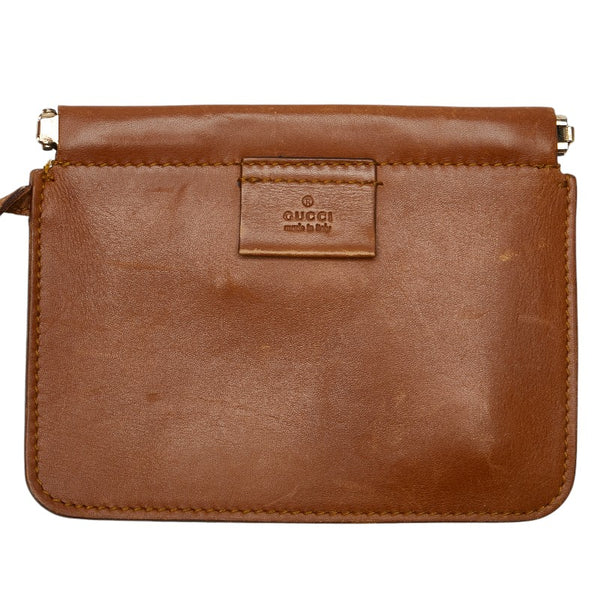 グッチ ワンショルダーバッグ 95332 ブラウン レザー スエード レディース GUCCI 【中古】