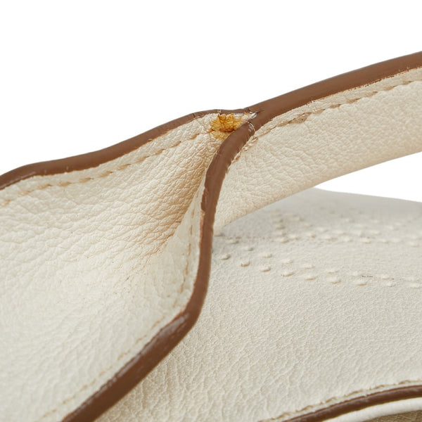 カルティエ マルチェロ ドゥ カルティエ ハンドバッグ ショルダーバッグ 2WAY ホワイト レザー レディース CARTIER 【中古】