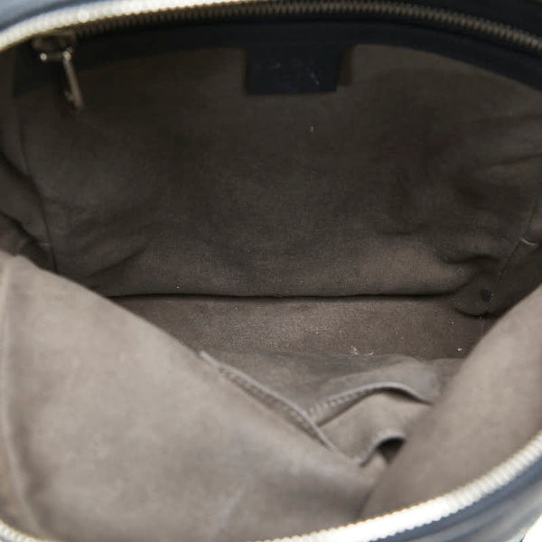 グッチ GGブルームス リュック バックパック 546327 ベージュ ネイビー PVC レザー レディース GUCCI 【中古】