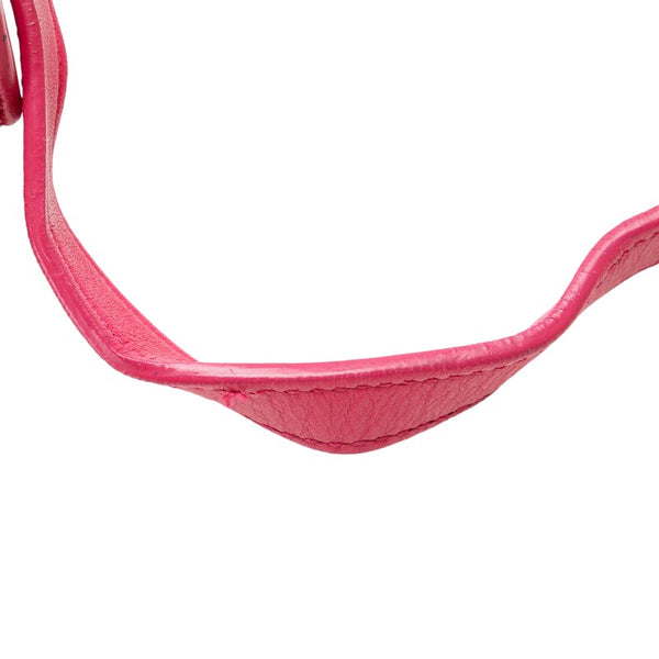 サンローラン ベイビーカバス ハンドバッグ ショルダーバッグ 2WAY 372087 ピンク レザー レディース SAINT LAURENT 【中古】