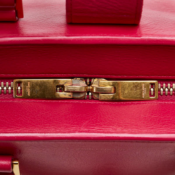 サンローラン ベイビーカバス ハンドバッグ ショルダーバッグ 2WAY 372087 ピンク レザー レディース SAINT LAURENT 【中古】