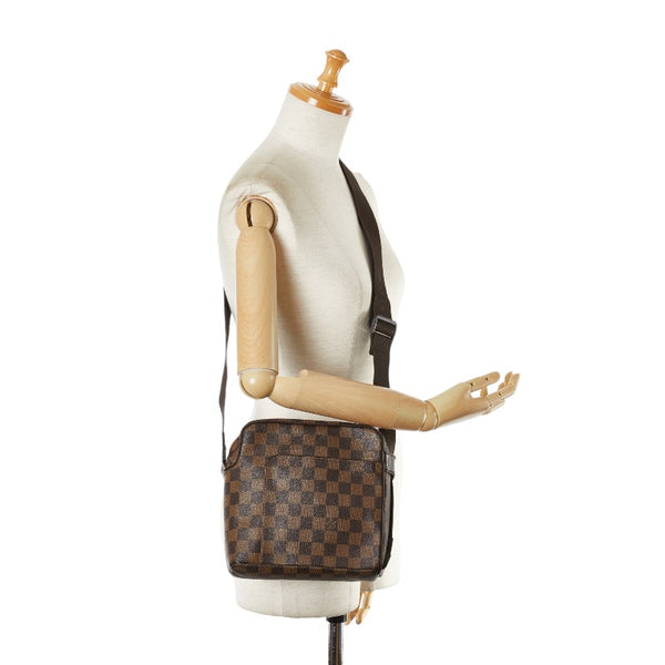 ルイ ヴィトン ダミエ オラフPM 斜め掛け ショルダーバッグ N41442 ブラウン PVC レザー レディース LOUIS VUITTON 【中古】