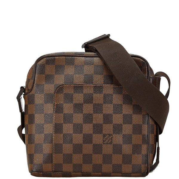ルイ ヴィトン ダミエ オラフPM 斜め掛け ショルダーバッグ N41442 ブラウン PVC レザー レディース LOUIS VUITTON 【中古】