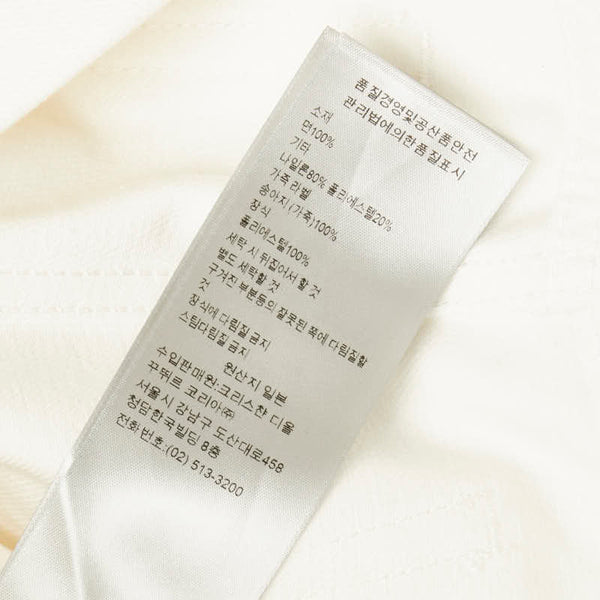 ディオール 21AW ×Sacai SLIM 17 REGULAR デニムパンツ #32 213D007AY508 ホワイト コットン メンズ Dior 【中古】