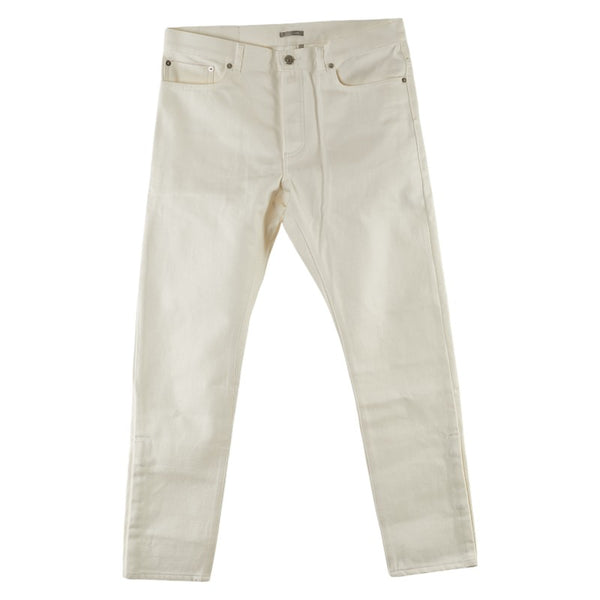 ディオール 21AW ×Sacai SLIM 17 REGULAR デニムパンツ #32 213D007AY508 ホワイト コットン メンズ Dior 【中古】