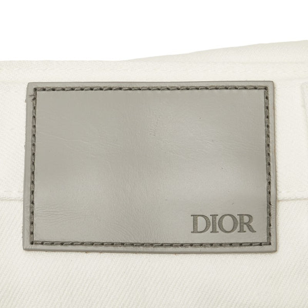 ディオール 21AW ×Sacai SLIM 17 REGULAR デニムパンツ #32 213D007AY508 ホワイト コットン メンズ Dior 【中古】