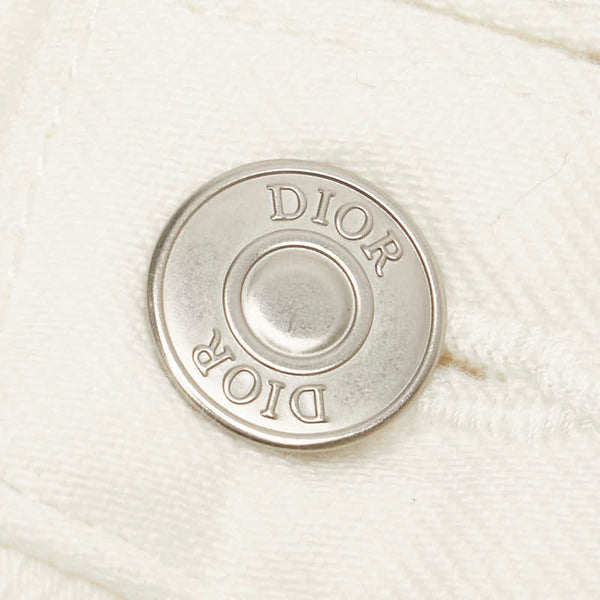 ディオール 21AW ×Sacai SLIM 17 REGULAR デニムパンツ #32 213D007AY508 ホワイト コットン メンズ Dior 【中古】