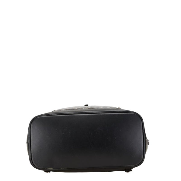 ゴヤール アルバン ミニ  デイリー ヘリンボーン柄 リュック バックパック ブラック PVC レザー レディース GOYARD 【中古】