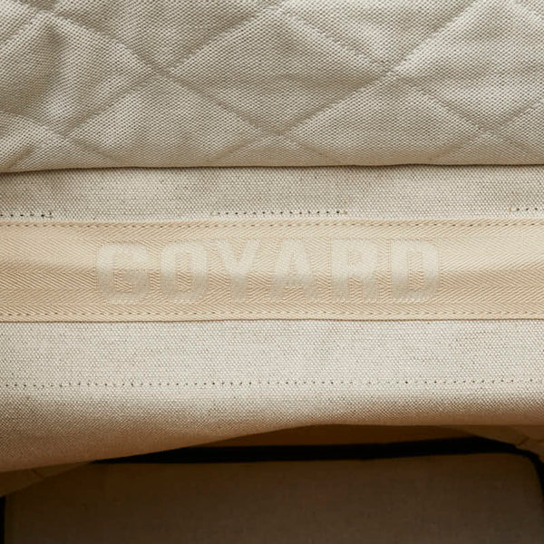 ゴヤール アルバン ミニ  デイリー ヘリンボーン柄 リュック バックパック ブラック PVC レザー レディース GOYARD 【中古】