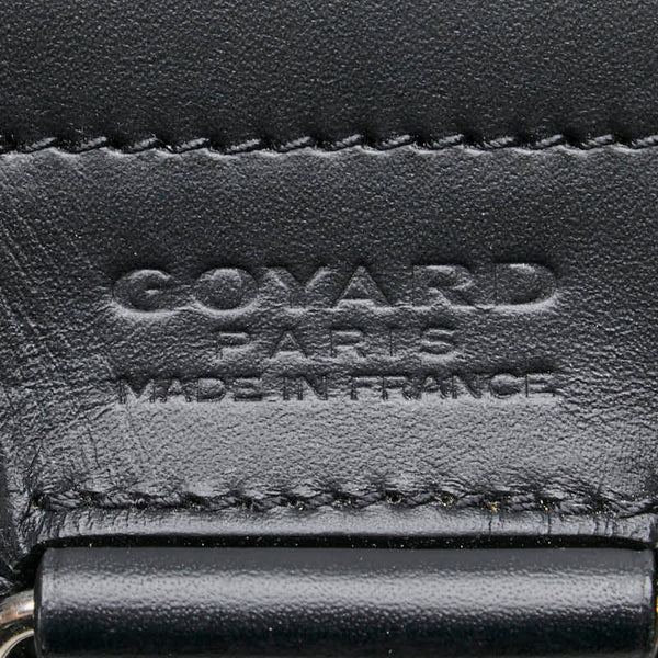 ゴヤール アルバン ミニ  デイリー ヘリンボーン柄 リュック バックパック ブラック PVC レザー レディース GOYARD 【中古】