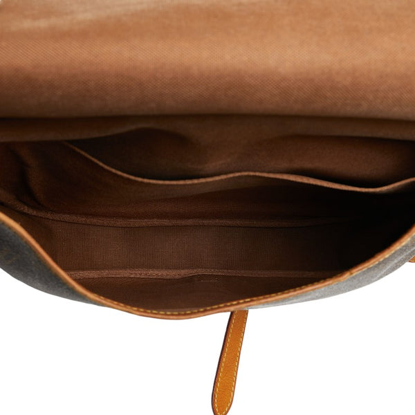 ルイ ヴィトン モノグラム ソミュール30 斜め掛け ショルダーバッグ M42256 ブラウン PVC レザー レディース LOUIS VUITTON 【中古】