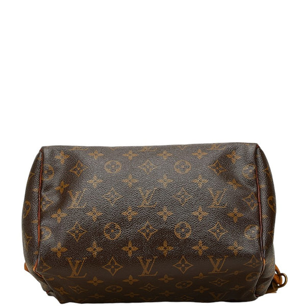 ルイ ヴィトン モノグラム スピーディ25 ハンドバッグ ミニボストンバッグ M41528 ブラウン PVC レザー レディース LOUIS VUITTON 【中古】