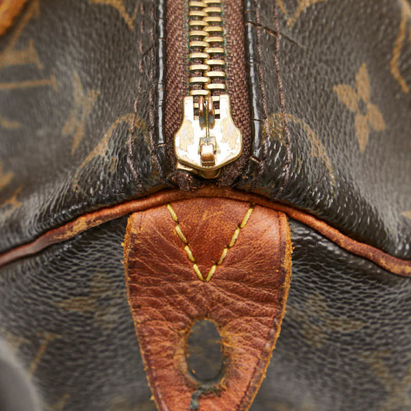 ルイ ヴィトン モノグラム スピーディ25 ハンドバッグ ミニボストンバッグ M41528 ブラウン PVC レザー レディース LOUIS VUITTON 【中古】